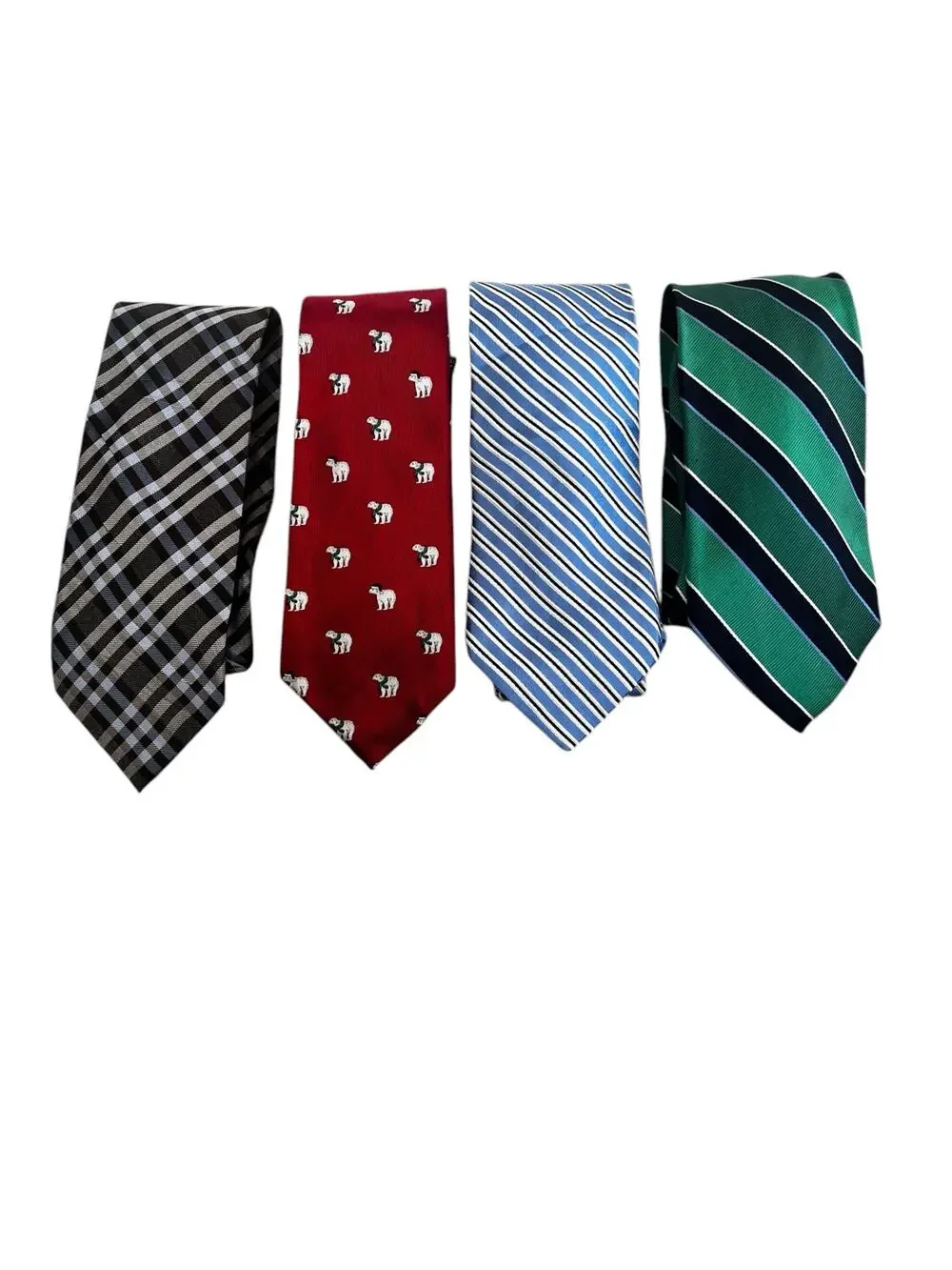 Chaps by Ralph Lauren Mens Neck Tie assorted Lot of 4